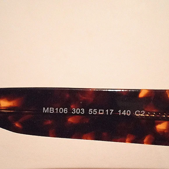 MONTBLANC MB106 303 Unisex Shinny Brown Tortoise Authentic Eyeglasses Frames - Picture 8 of 11